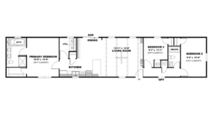 Clayton Homes anniversary single wide floor plan