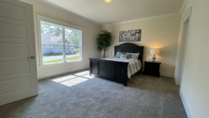 Modular home in North Carolina master bedroom