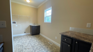 Modular home in nc laundry room